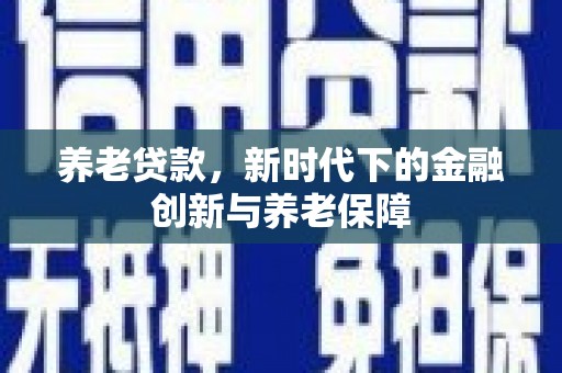 曹妃甸养老贷款，新时代下的金融创新与养老保障