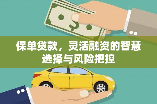 曹妃甸保单贷款，灵活融资的智慧选择与风险把控