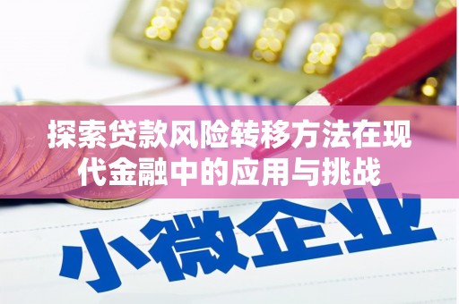 曹妃甸探索贷款风险转移方法在现代金融中的应用与挑战