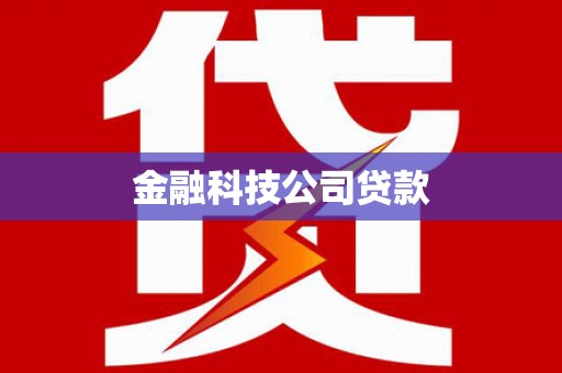 曹妃甸金融科技公司贷款