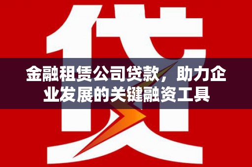 曹妃甸金融租赁公司贷款，助力企业发展的关键融资工具