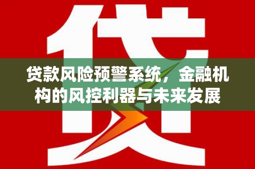 曹妃甸贷款风险预警系统，金融机构的风控利器与未来发展