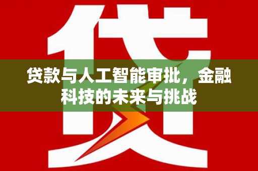曹妃甸贷款与人工智能审批，金融科技的未来与挑战