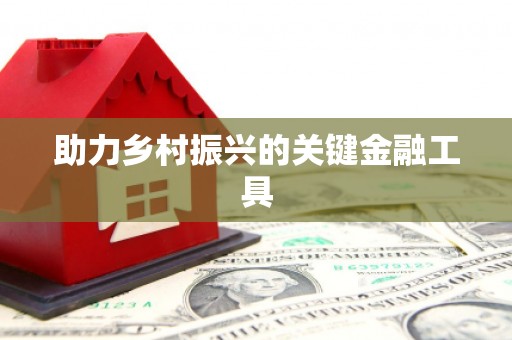 曹妃甸助力乡村振兴的关键金融工具