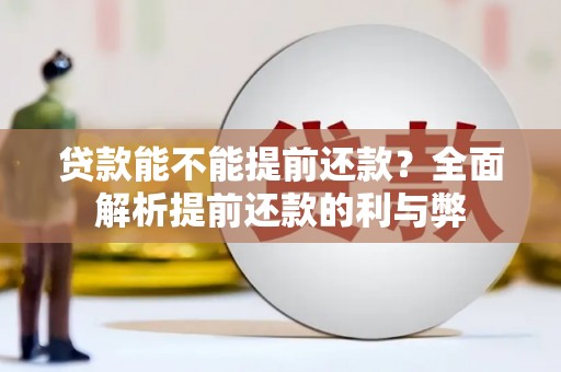 曹妃甸贷款能不能提前还款？全面解析提前还款的利与弊