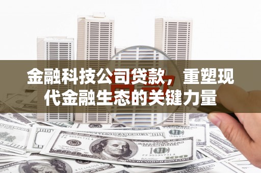 曹妃甸金融科技公司贷款，重塑现代金融生态的关键力量