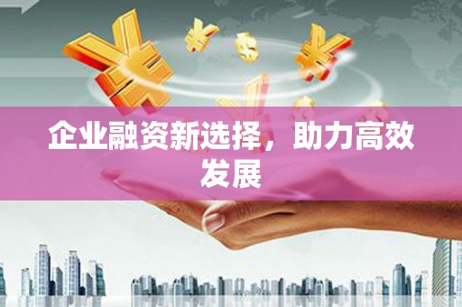 曹妃甸企业融资新选择，助力高效发展